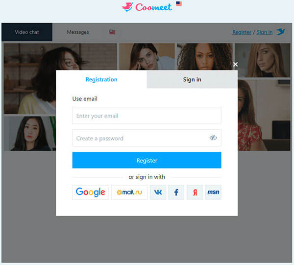 Coomeet.com Registration