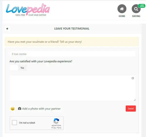 Lovepedia.net Share Form
